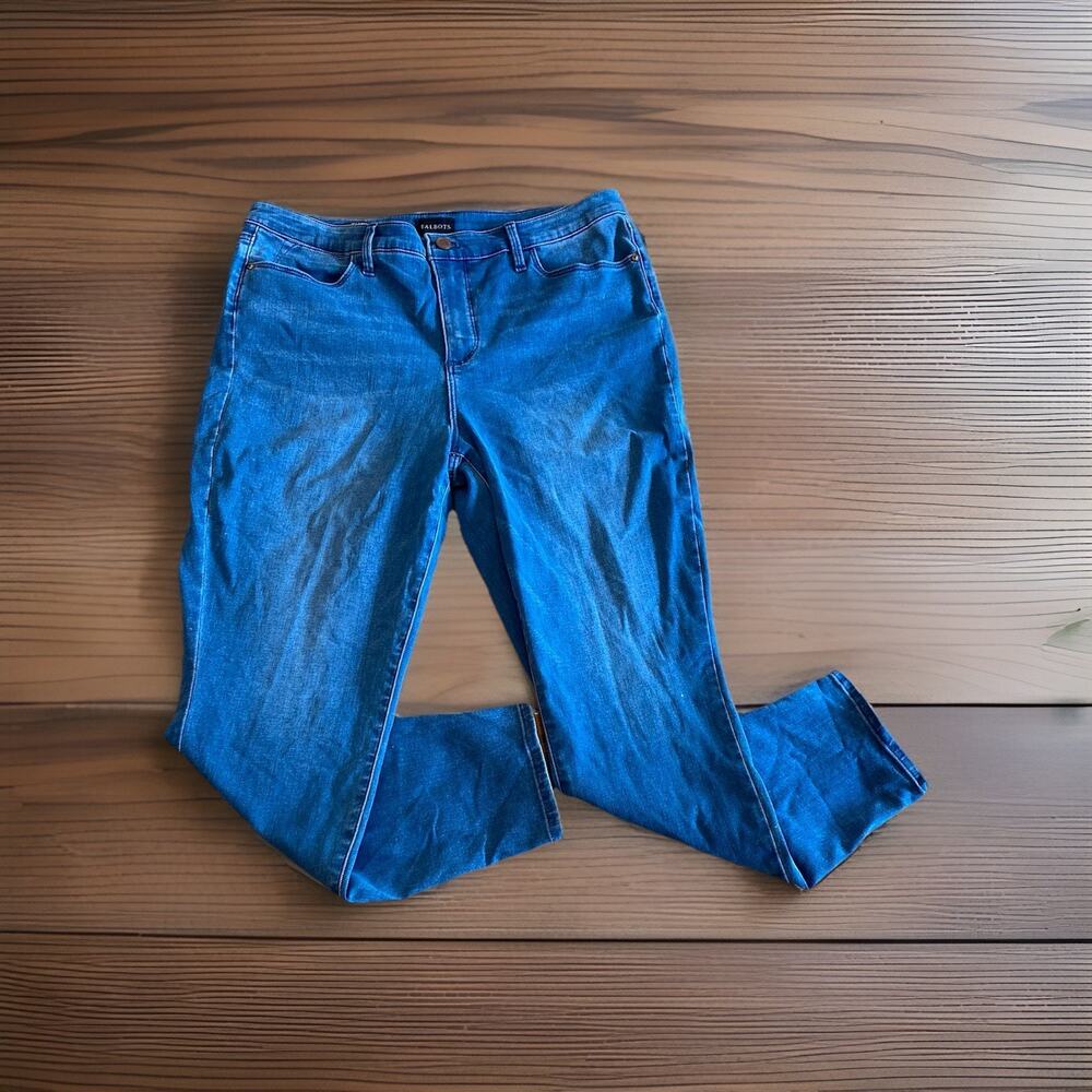 Talbots Jeggings Womens Size 14P Blue Stretch Denim